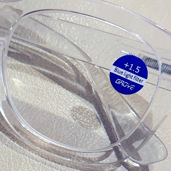 Reader Glasses wide Framed +1.50 Blue Light Filter - Picture 2 of 4